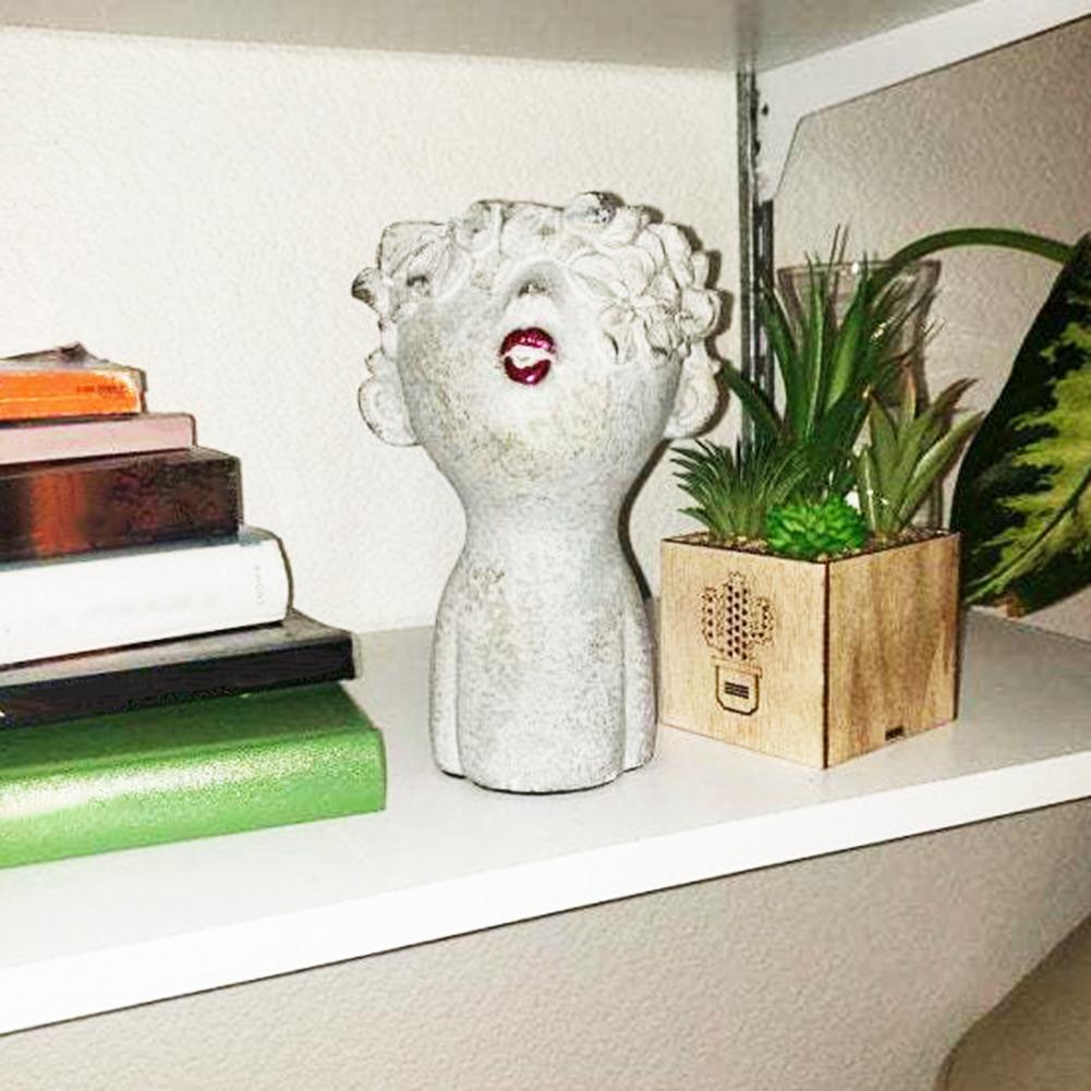 Resin Face Pots