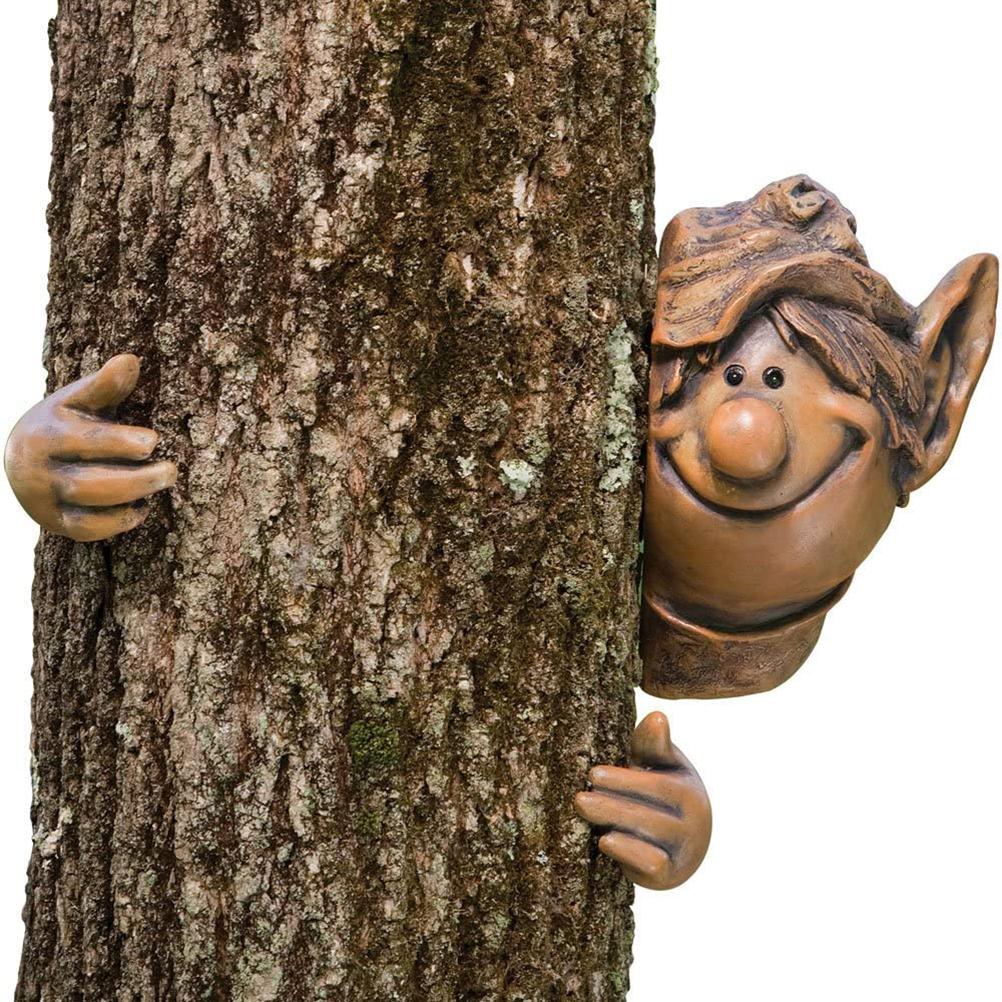 Cute Tree Hugging Elf
