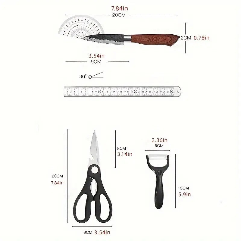 6 PCS Kitchen Knife Set