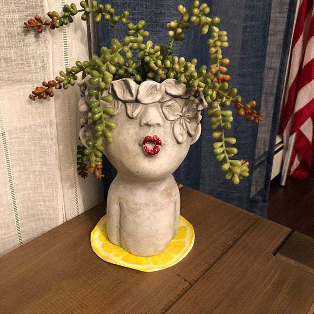 Resin Face Pots