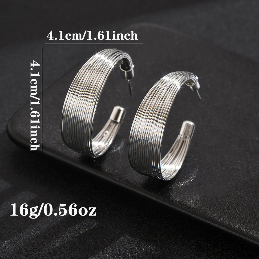 Metallic Gold/Silver Earrings
