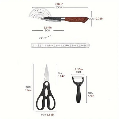 6 PCS Kitchen Knife Set