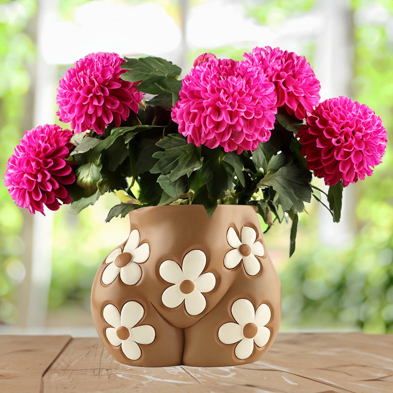 Resin Body Art Plant Pot