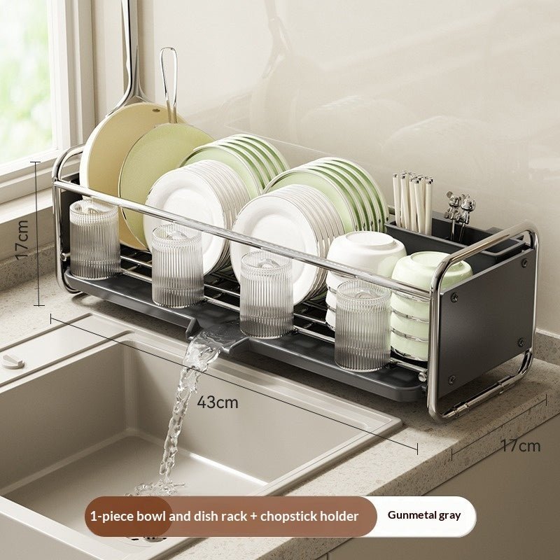 Narrow Kitchen Rack For Storing Bowls Chopsticks And Utensils
