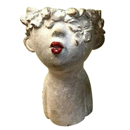 Resin Face Pots