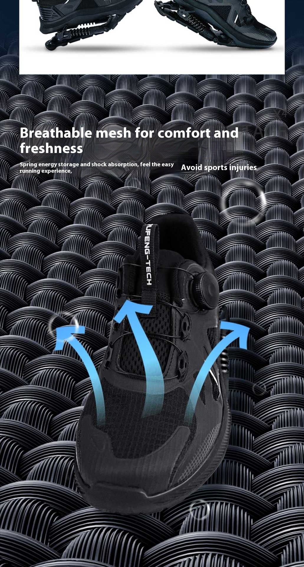 Womans Black Running Shoes
