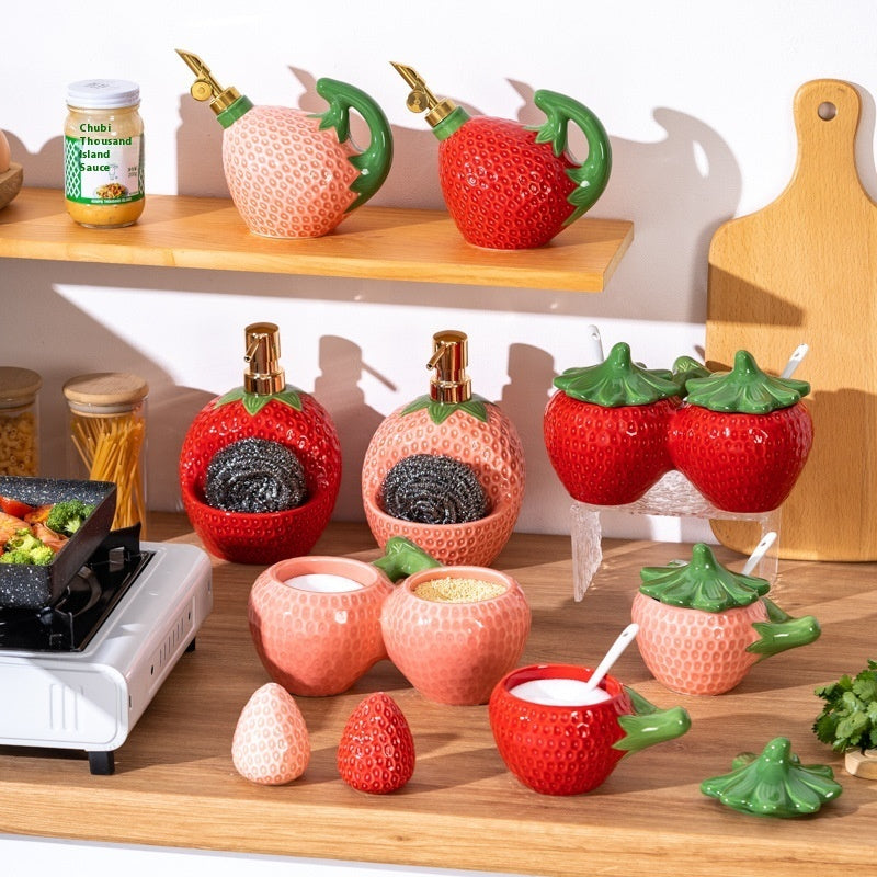 Cute Strawberry Design Kitchenware