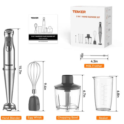 Stainless Steel Immersion Hand Blender
