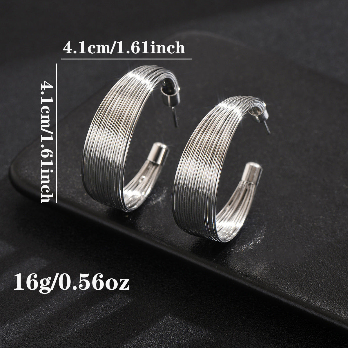Metallic Gold/Silver Earrings