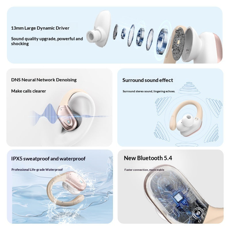 High Tech Noise Cancelling Earphones with Weather/Time Display