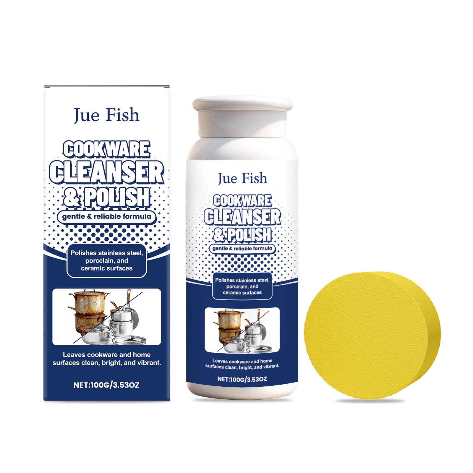Cleaning And Polishing Powder For Kitchen Utensils
