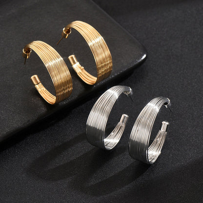 Metallic Gold/Silver Earrings
